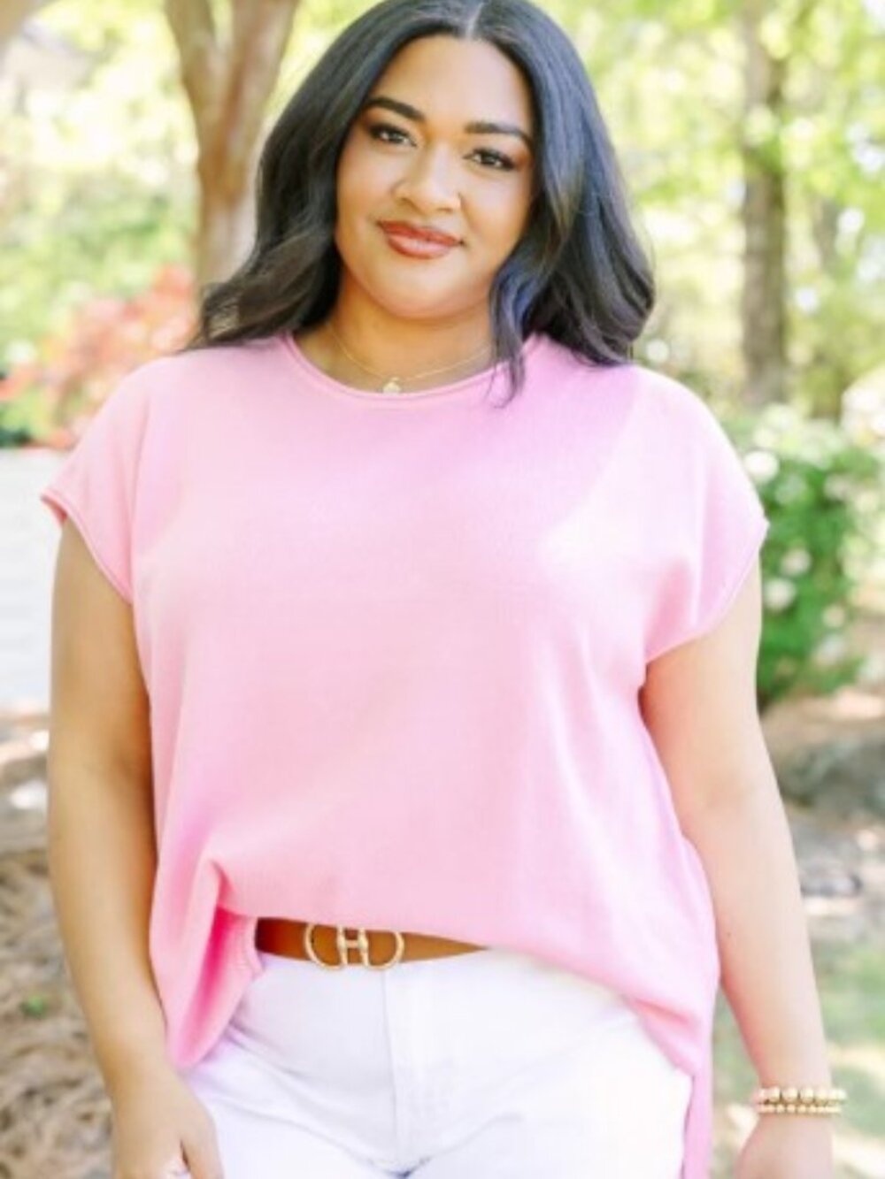 NWT Chic Soul Boutique Just Makes Sense Sweater Top, Pink 1X